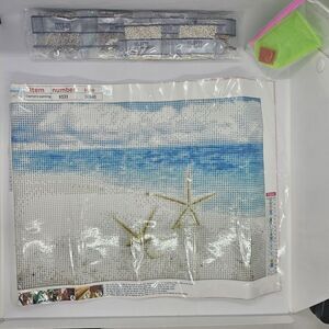 DIY Diamond‎ Art Painting, Embroidery Kit Craft Beach Starfish K533 30X40
